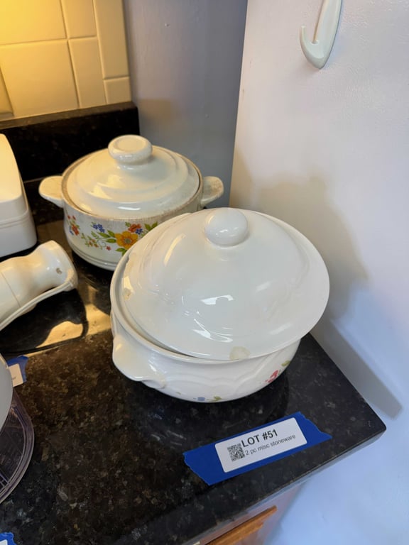 2 pc misc stoneware 