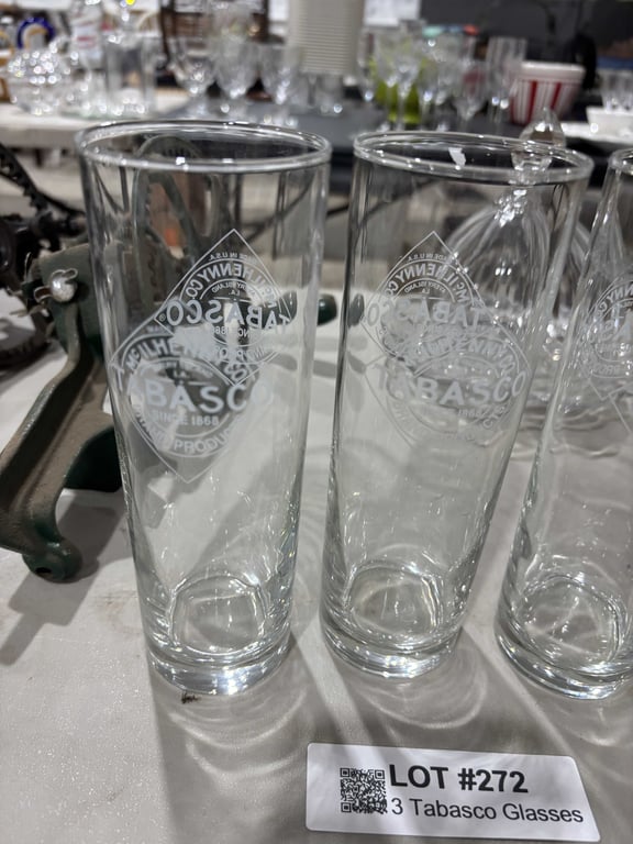 3 Tabasco Glasses - Image 2