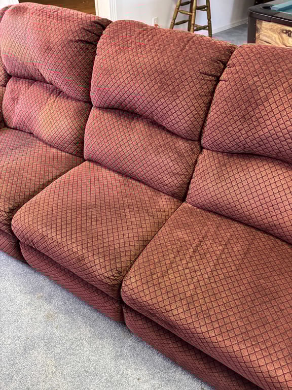 Red Couch and Red Love Seat - Image 3