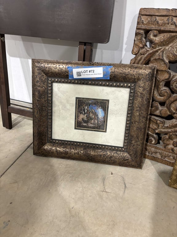 Three Pictures and Wood Decor - Image 4