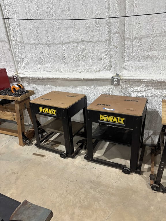 Pair of DeWalt Portable Work Tables