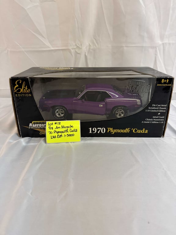 1:18 AM. MUSCLE 70 PLYMOUTH CUDA LTD ED 1-5000