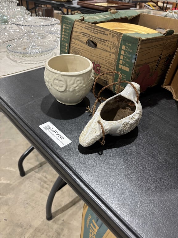 Ceramic Dove Planter and Vase