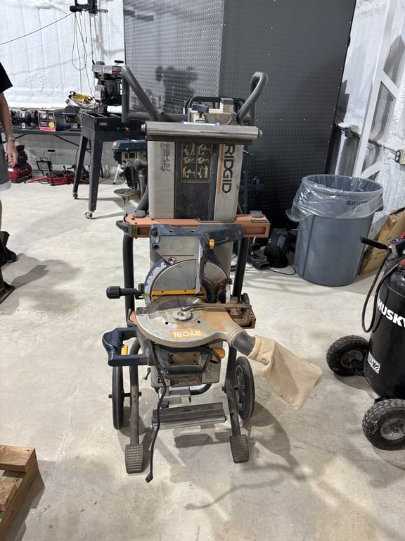 Ryobi Miter Saw & Ridgid Mobile Miter Saw Stand - Image 10