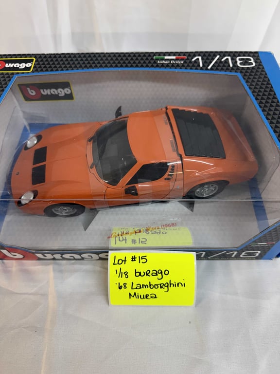 1:18 BURAGO 68 LAMBORGHINI MIURA - Image 2