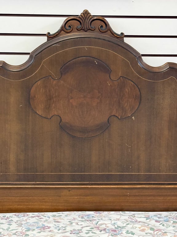 ROCCO-STYLE HEADBOARD SOLID WOOD W/INTRICATE CARVINGS (FULL SIZE) - Image 2