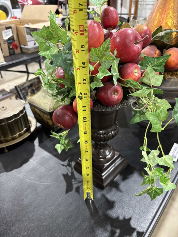 2 Planters w/ Fake Fruit - Image 4