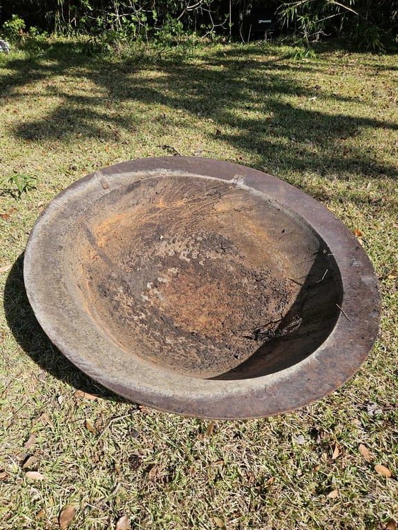 Image for Antique Kehoe Iron Works Cast Iron Sugar Kettle - Savannah, Georgia