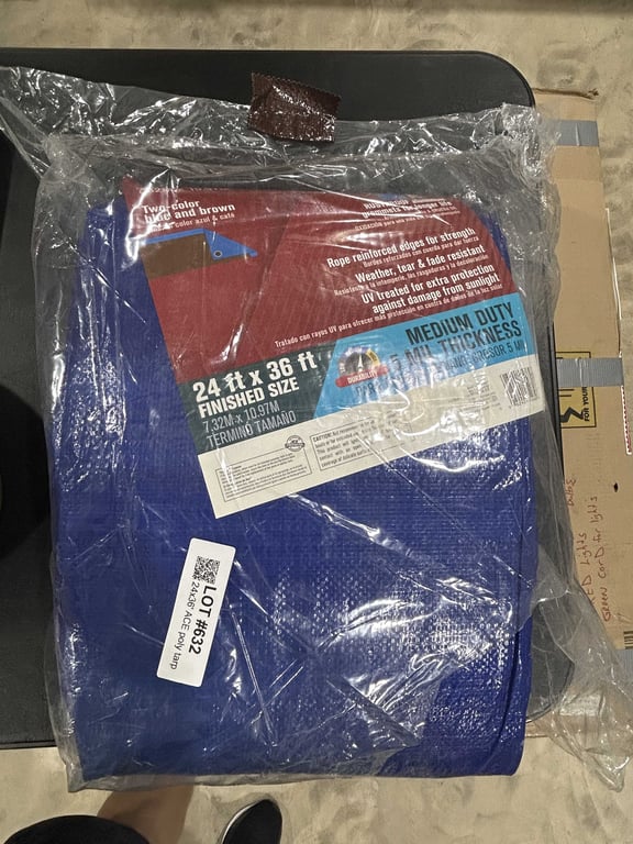 24x36' ACE poly tarp - Image 2