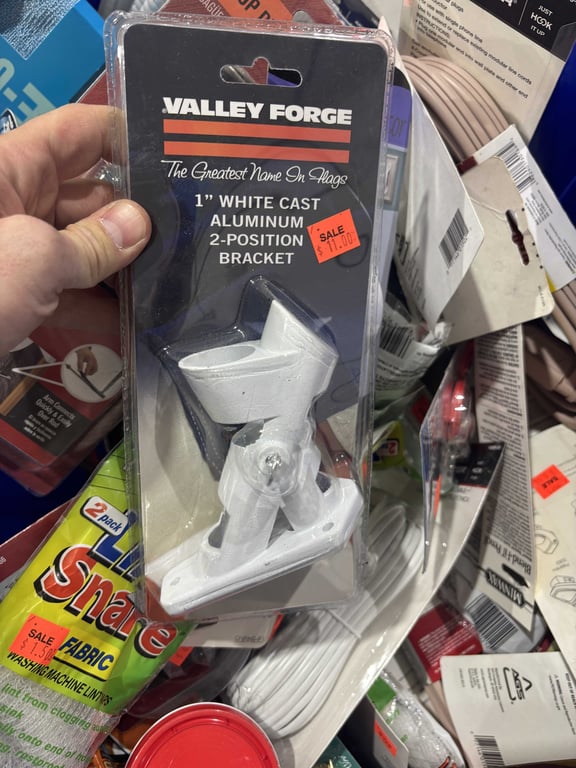 Tote of toilet flappers, spackling, toilet connectors, telephone line, extension cord, misc - Image 4