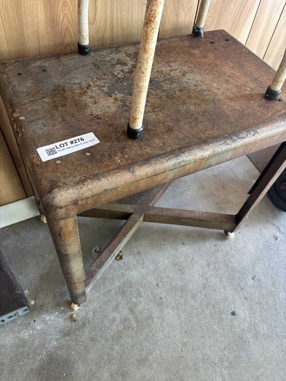 Small rolling table & step stool - Image 2
