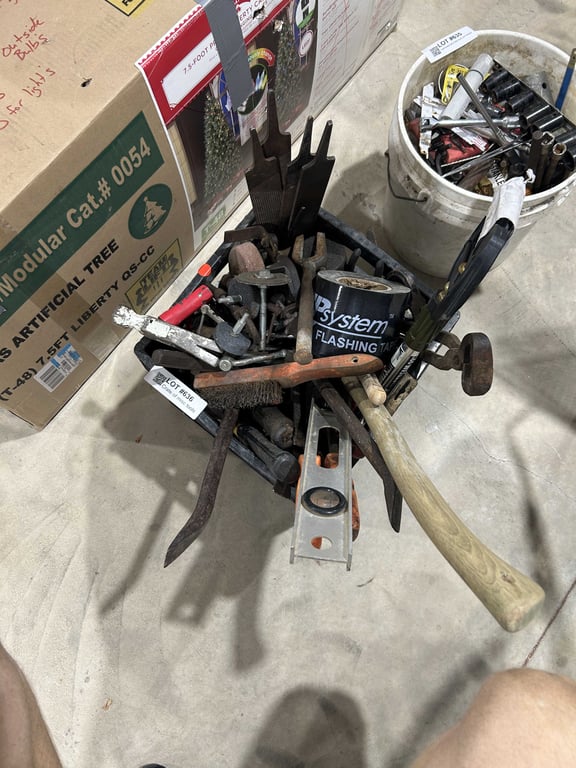 Crate of misc tools