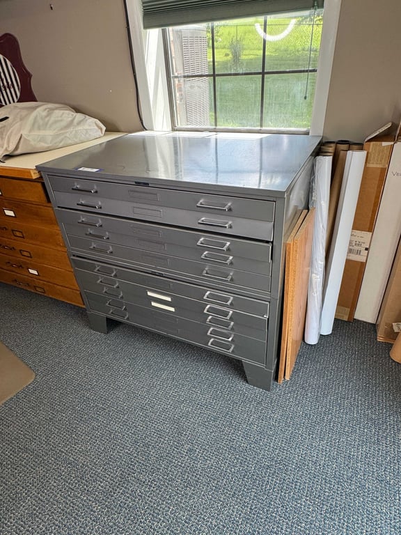 10 drawer metal blueprint cabinet