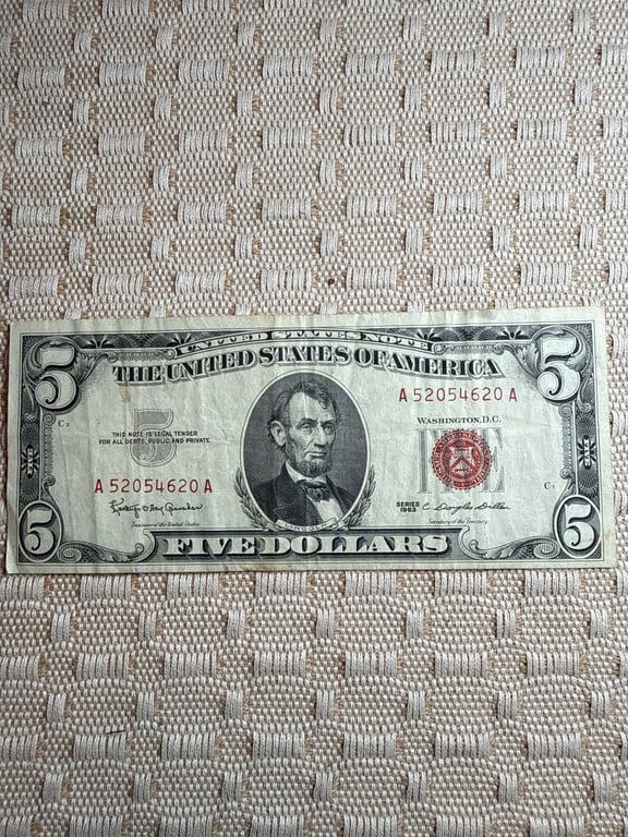 1963 $5.00 Red Seal