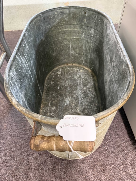 OVAL GALVANIZED TUB