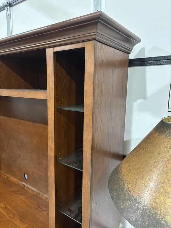 Large 2 Piece Wooden Entertainment Center - Image 3
