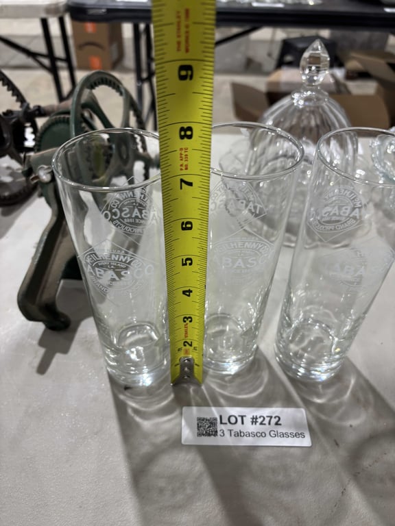 3 Tabasco Glasses - Image 3