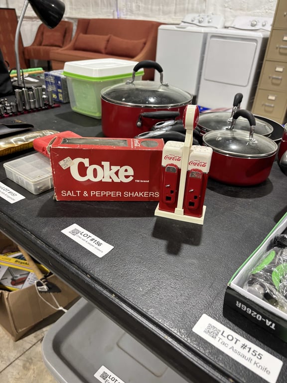 Coke salt & pepper shakers