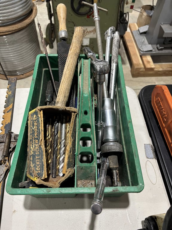 Green Tray with Misc Tools