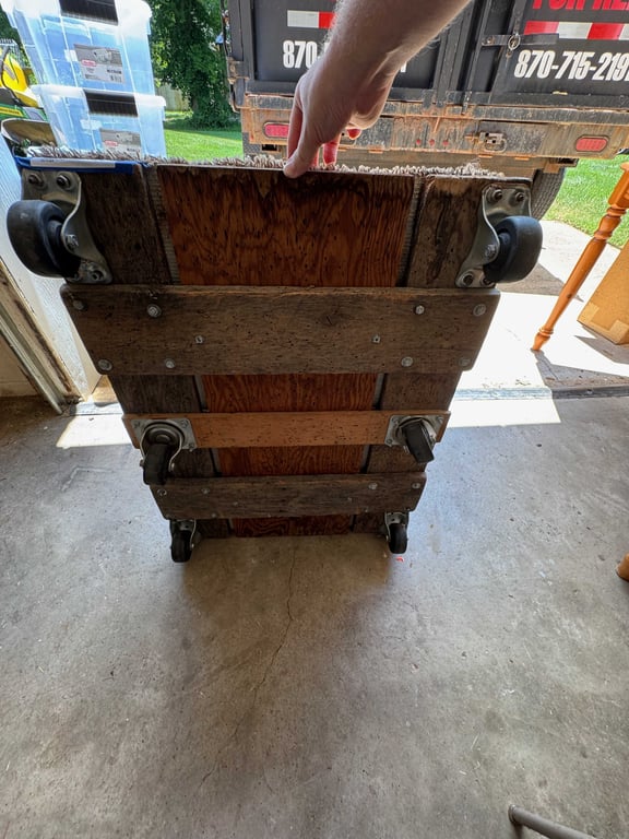 6 wheel wooden dolly - Image 2