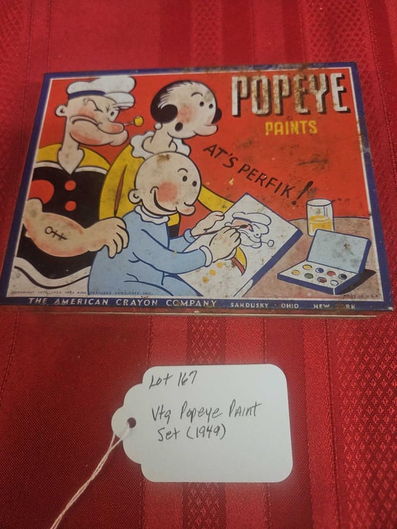 VTG POPEYE PAINT SET 1949