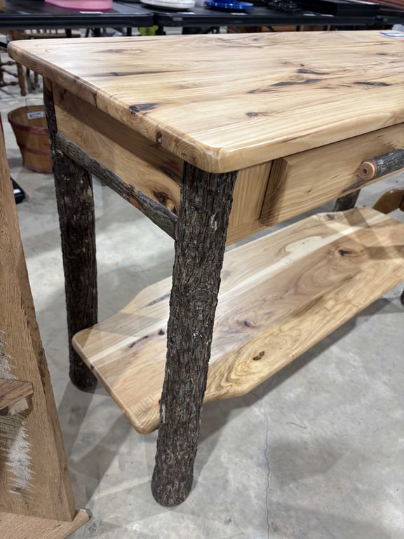 Rustic wood entry table - Image 2