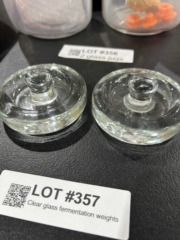 Clear glass fermentation weights - Image 2