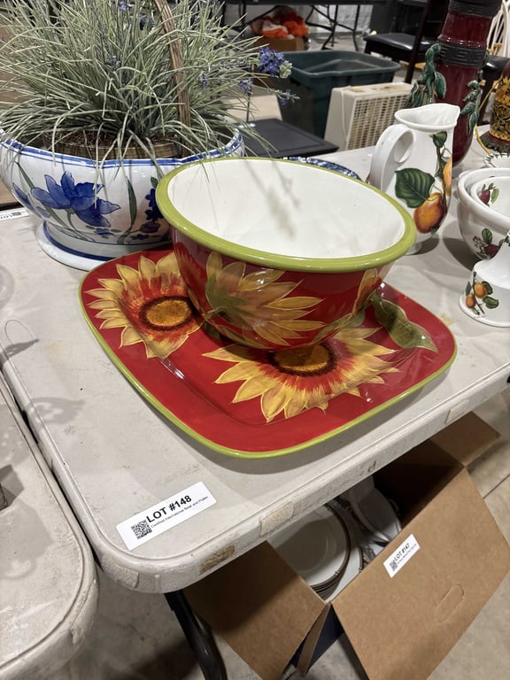 Certified International Bowl and Platter