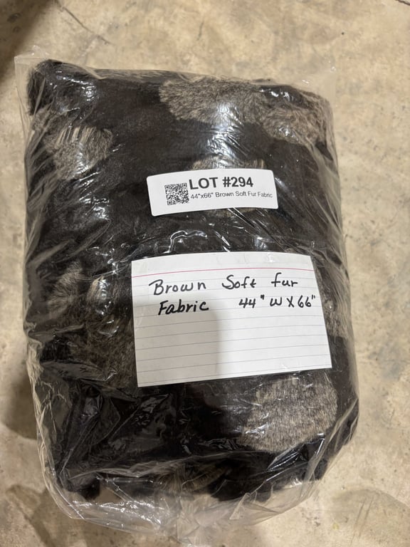 44"x66" Brown Soft Fur Fabric - Image 2