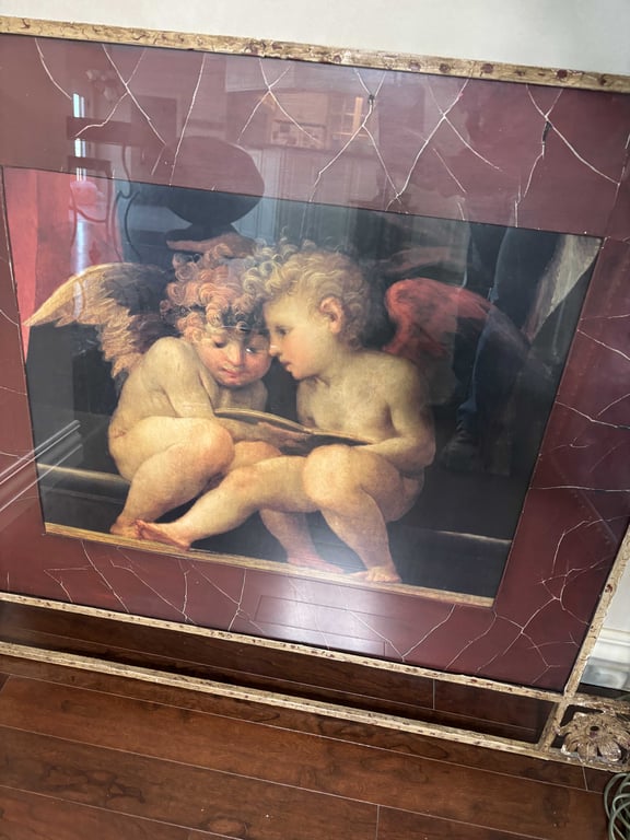 Metal Framed Angels Picture - Image 2