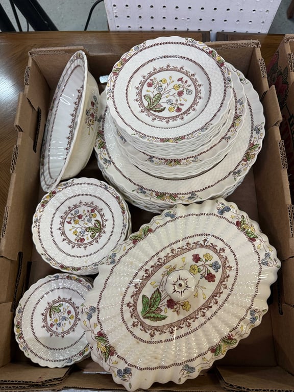 SET OF VTG COPELAND SPODE COWSLIP (PATTERN S.713) FINE CHINA - Image 2