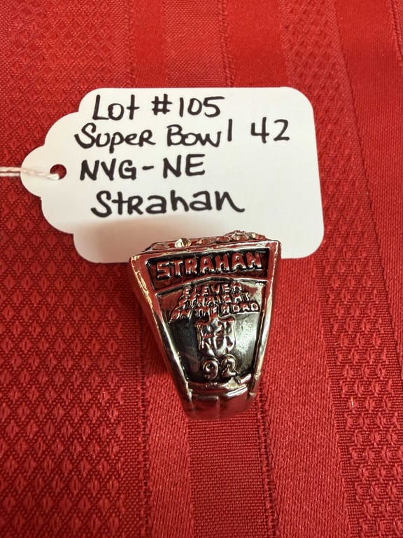 SUPER BOWL 42 NYG-NE STRAHAN REPLICA - Image 2