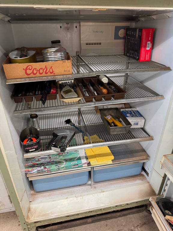 Green storage refrigerator and contents - Image 5