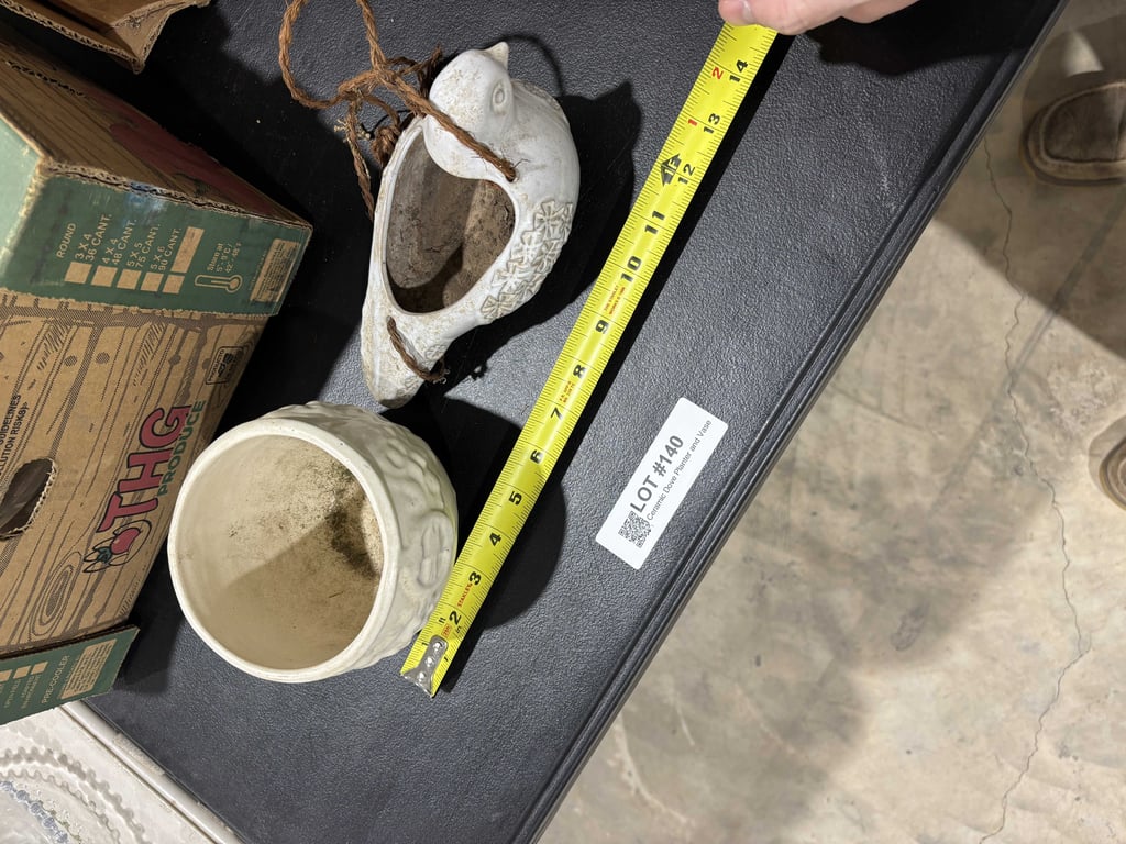Ceramic Dove Planter and Vase - Image 3