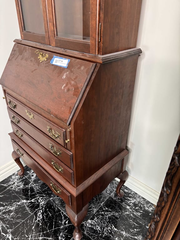 Queen Anne Style Secretary Desk - Image 4