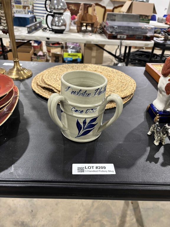 3 Handled Pottery Mug