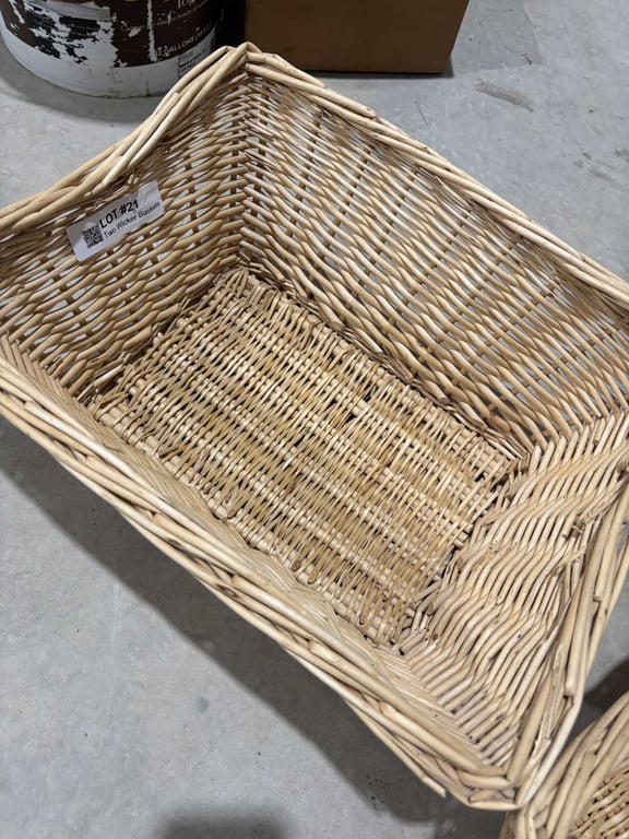 Two Wicker Baskets - Image 4