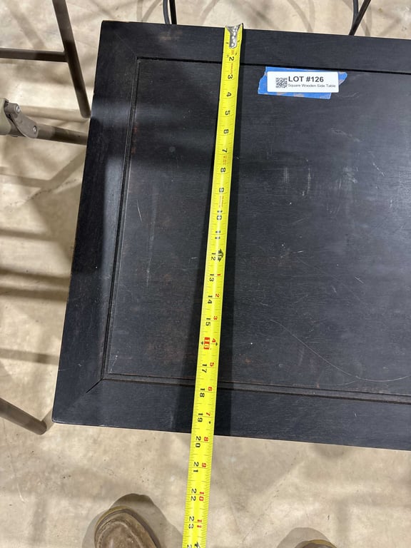 Square Wooden Side Table - Image 2