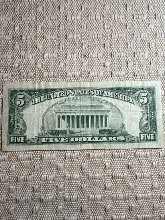 1963 $5.00 Red Seal - Image 2