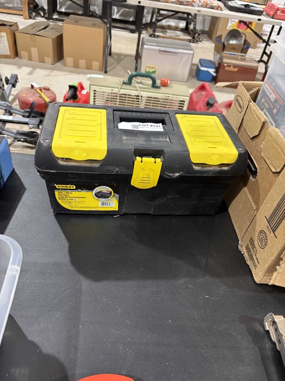 Stanley Plastic Tool Box and Misc Tools