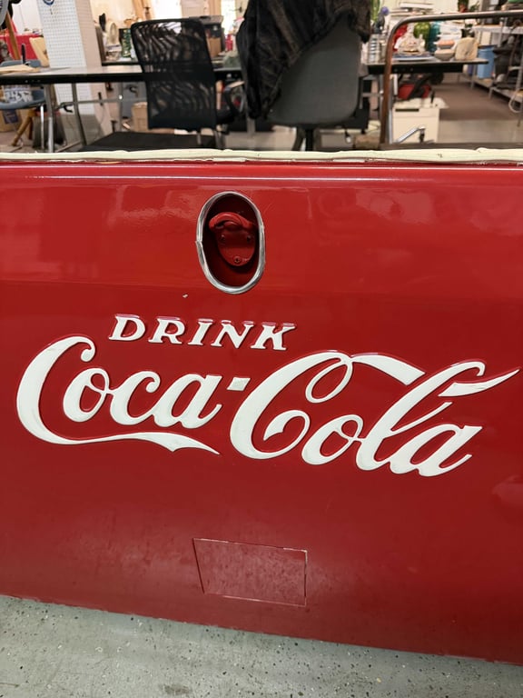 VTG COKE COOLER MADE INTO SOFA - Image 6