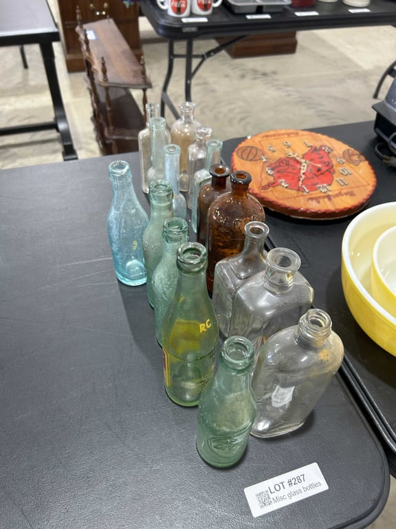 Misc glass bottles