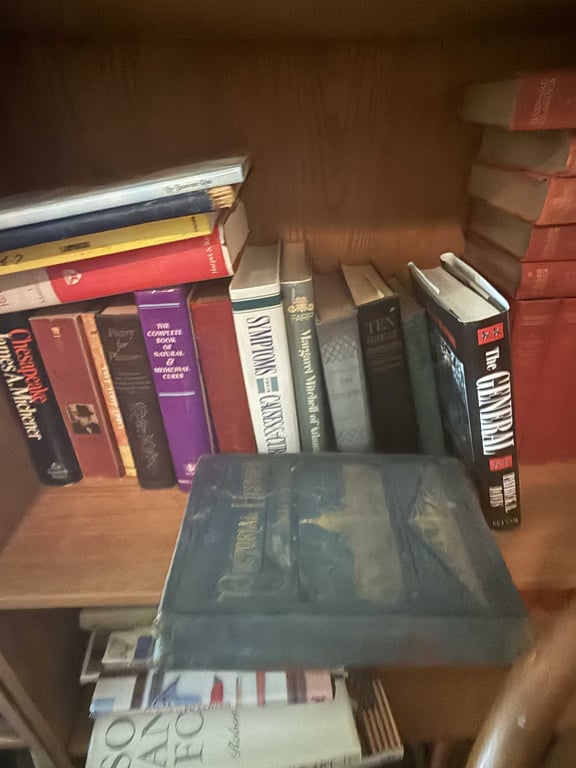 3 BOOKSHELVES W/BOOK CONTENTS (VERY OLD) - Image 4