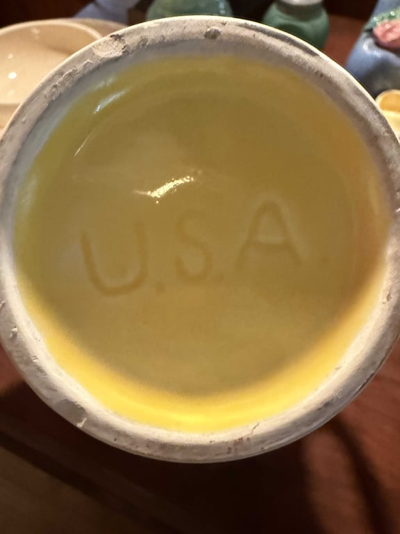 VTG USA YELLOW TEAPOT - Image 2