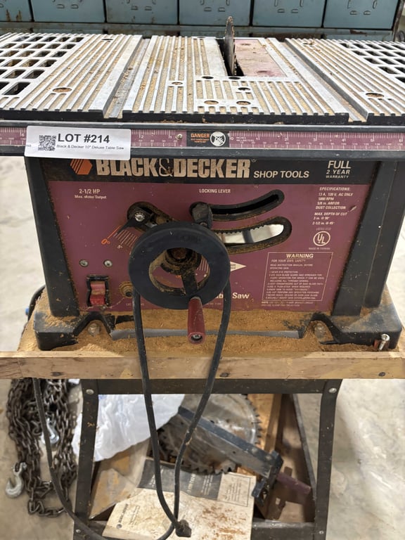 Black & Decker 10" Deluxe Table Saw - Image 2