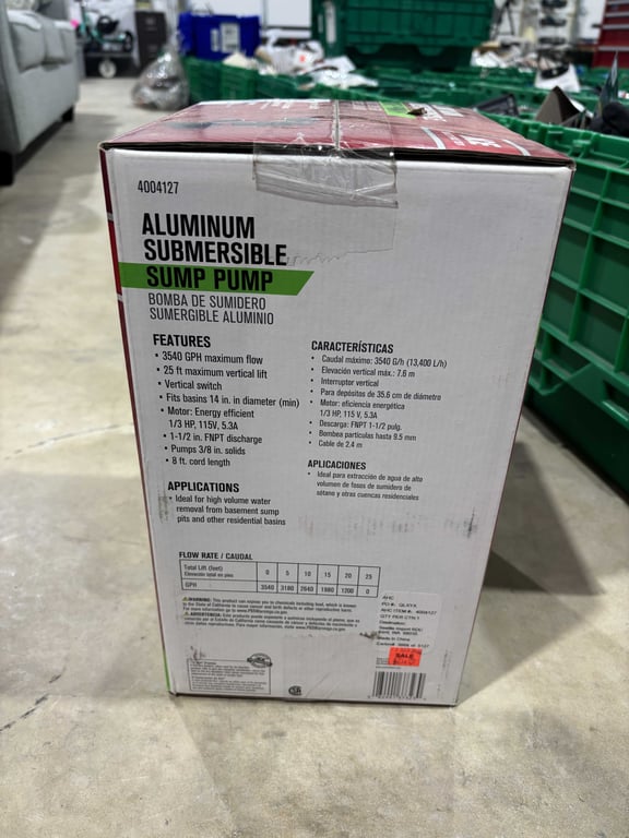 Aluminum Submersible Sump Pump - Image 3