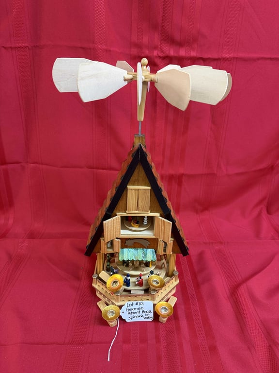 GERMAN ADVENT HOUSE (SPINNER NOT WORKING)