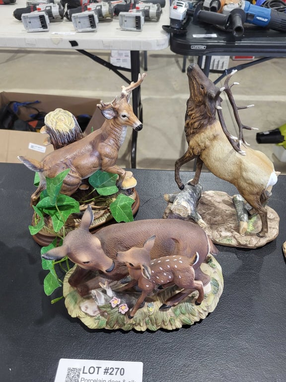 Porcelain deer & elk