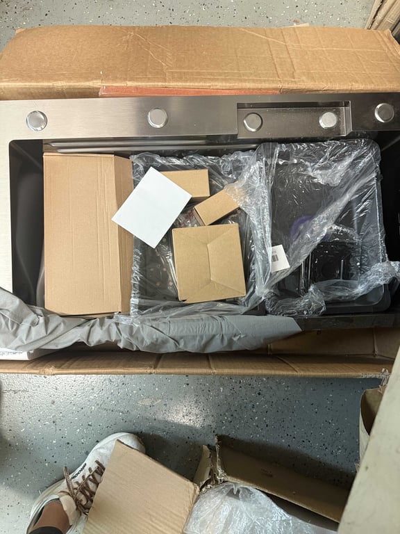 STAINLESS STEEL DROP-IN KITCHEN WORKSTATION