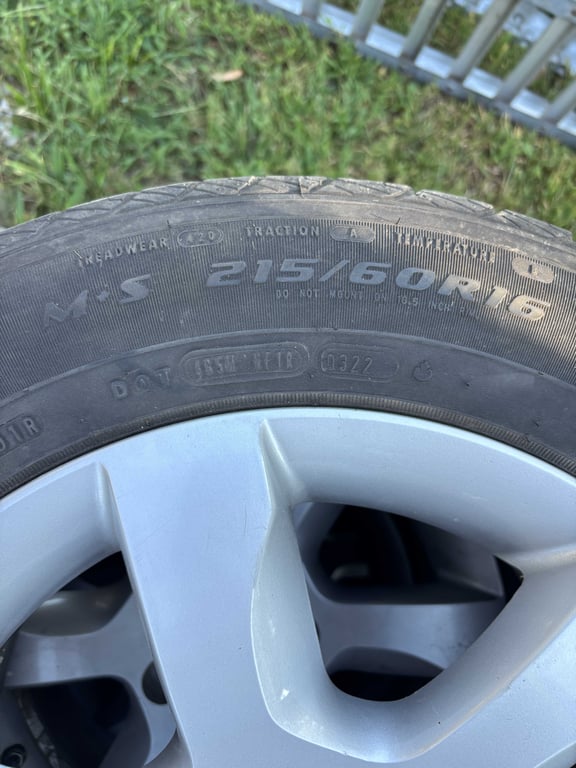 215/60/R16 alloy wheels and tires - Image 3